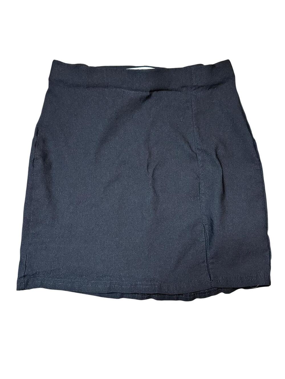 Classic Black Mini Skirt with Back Slit